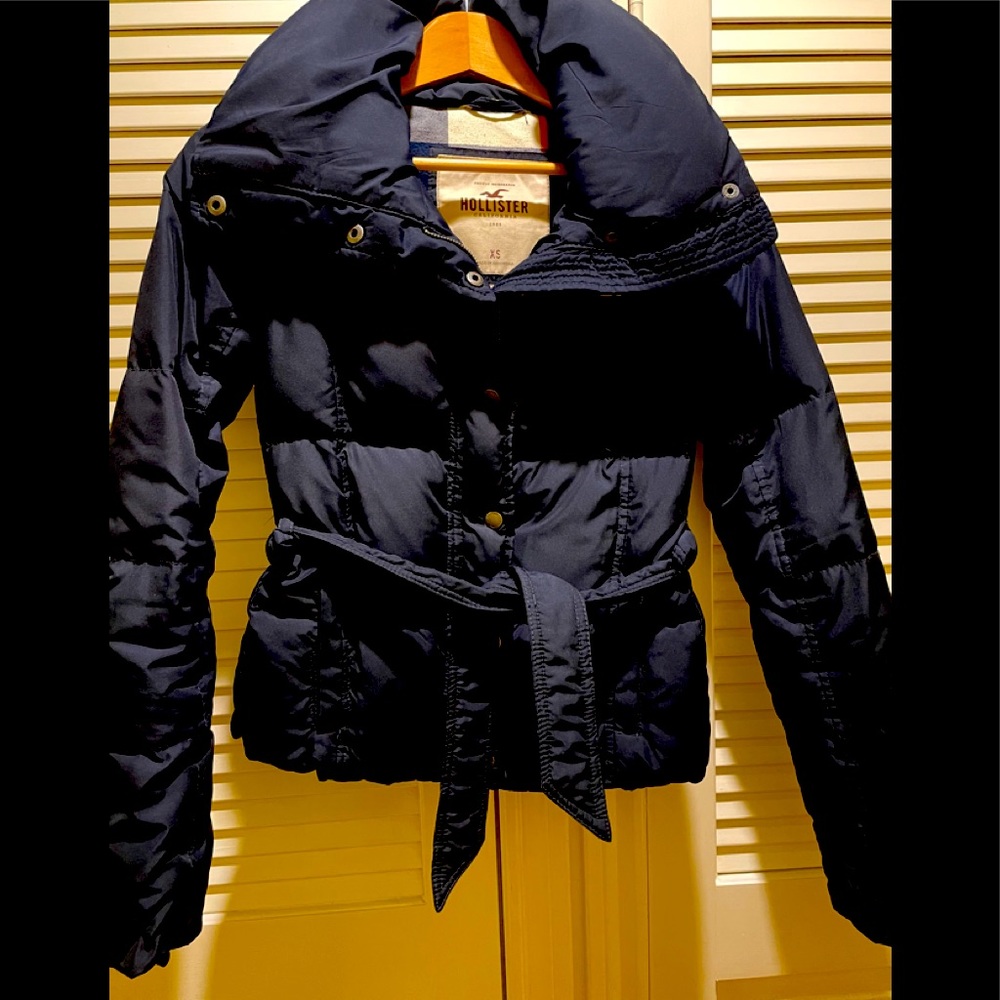 Hollister navy blue jacket